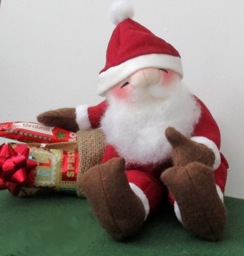 Santa claus cloth doll - cloth,