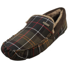 Barbour Monty Mens Slip On Shoes in Tartan