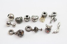 Pandora Sterling Silver Charms Disney Reindeer Equestrain Bee Happy x 10 (31g)