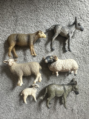 Schleich sheep and - sheep, donkeys