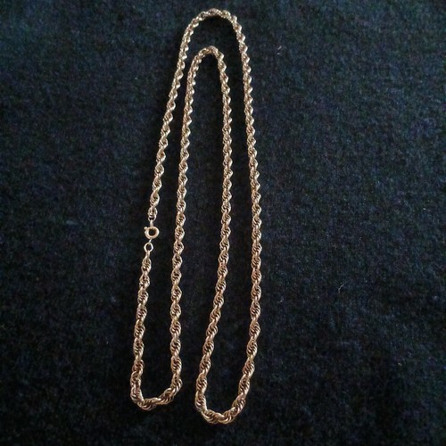 Estate gold rope chain - estate,
