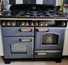 Rangemaster Classic Deluxe CDL110DFFSL/B110cm Dual Fuel Range Cooker Slate /...