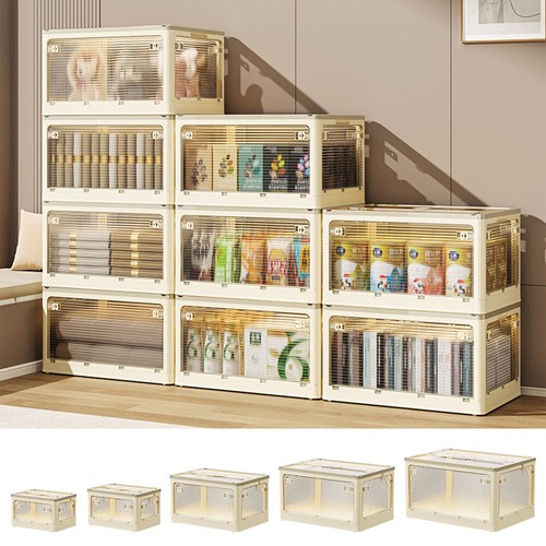Folding plastic storage box - folding,