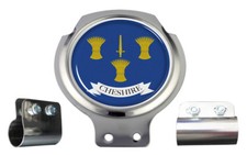 Scooter Bar Badge - Cheshire County Flag - FREE BRACKET & FIXINGS