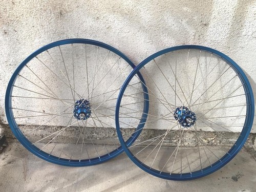 Blue bmx wheelset x - blue,