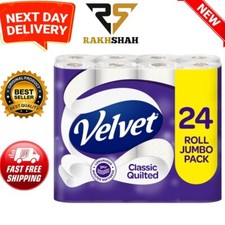 Velvet Classic Quilted Toilet Tissue 24 Rolls - Luxuriously Soft