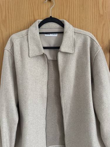 Bershka men beige zip - bershka,