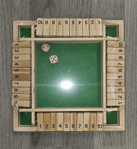Players shut the box - players, wooden