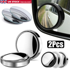 Blind Spot Mirror Small For Cars Vans Motorcycles 360° Wide Angle Adjustable UK