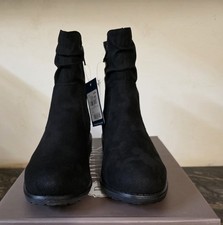 Pavers Zipped Black Ankle Boot