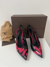 Louis Vuitton Pink Graffiti Stephen Sprouse Patent Leather Heels Size 37.5 