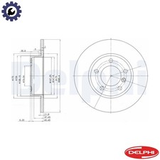 2x BRAKE DISC BG2622 FOR BMW