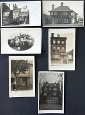 6 Early RP postcards of Houses and gardens in unidentified unknown locations