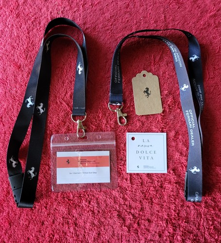 Ferrari lanyards with event - with,