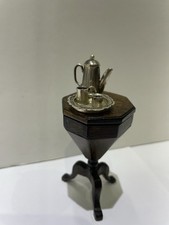 Solid Silver, Hallmarked One Off  1/12th Scale Dolls House Coffee Set