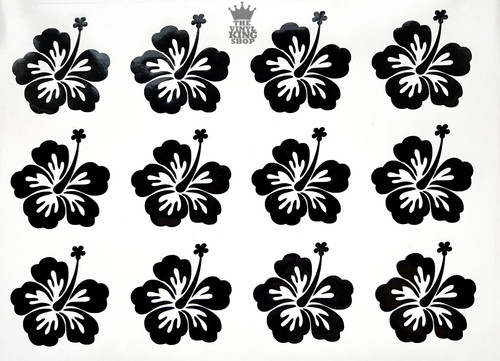 Hibiscus flower decals - x,