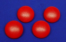 Genuine red leather covered