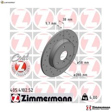 2x BRAKE DISC 405.4102.52 FOR