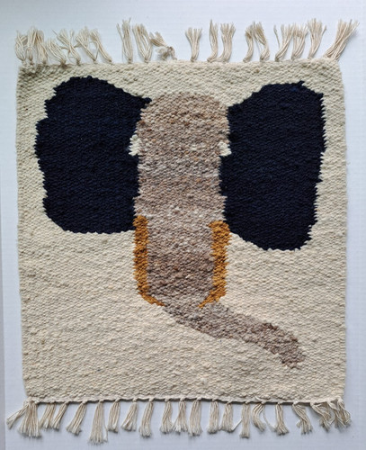 Hand woven elephant - hand, wool