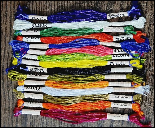 Skeins variegated silk - 15,