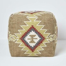 Handmade Kilim Pouf Footstool