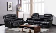 Roma Leather Recliner Sofa