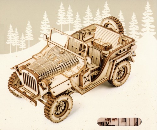 Wooden model car kit - wooden,