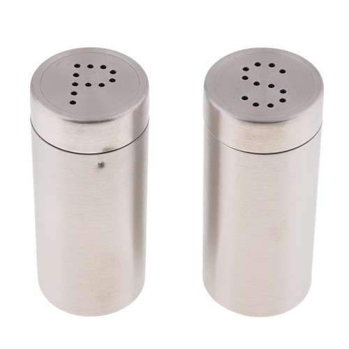 2pcs cruet set stainless steel - 2pcs,