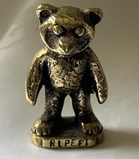 Small Rupert The Bear Brass Figure Vintage