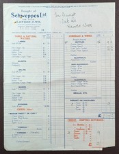 1933 Schweppes Ltd Soft Drink