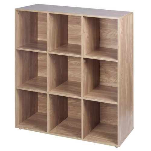 Cube oak wooden bookcase - 9,