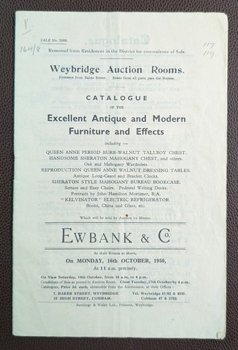 1950 weybridge auction rooms - 1950,