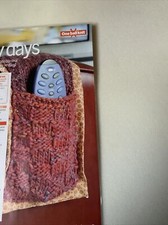 Easy Lazy Days Chunky Remote Control Sofa Tidy Knitting Pattern Val Pierce