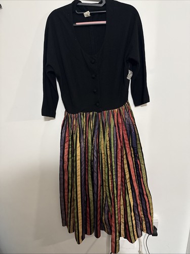 1940s vintage dress rainbow - 1940s,
