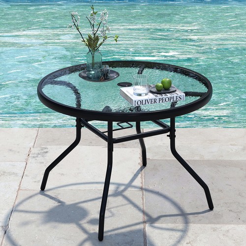 Round side table - with, umbrella