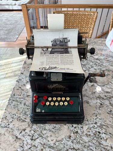 Antique dalton key adding - 10-key,