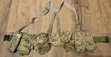 BRITISH ARMY WEBBING SET WITH HIP PROTECTION - BELT, YOKE & X6 POUCHES MTP CAMO