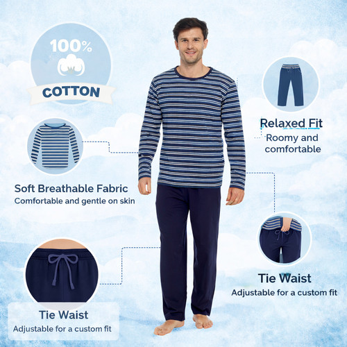 Men 100 cotton pyjamas - 100%,