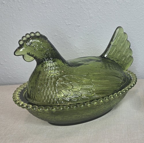 Vintage indiana glass olive - vintage,