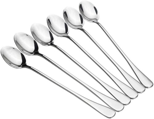 Long handle teaspoons tea - 6,