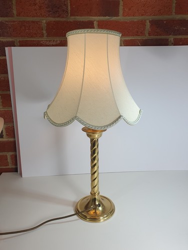 Vintage brass column table
