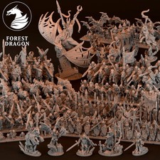 Forest Dragon 10 mm Resin Fantasy Miniatures – Vampires & Undead Wargaming