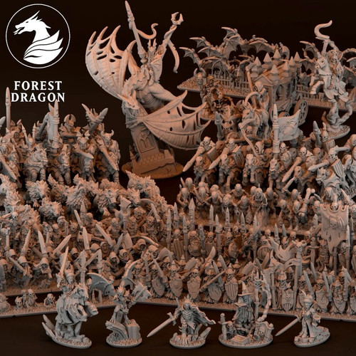 Forest dragon resin - forest,