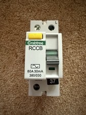 CRABTREE 80 AMP 30mA DOUBLE