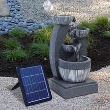 Solar Cascade 4 Tier Fountain