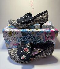 Irregular Choice ‘Ditsy Duke’ Black Court Shoes UK 3.5 EU36 with Box RRP £165