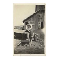 Vintage Snapshot Photo Riding