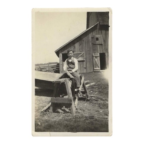 Vintage snapshot photo - photo, riding