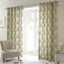 Woodland Trees Green Pair of