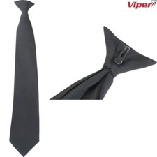 VIPER CLIP ON TIE MENS BLACK